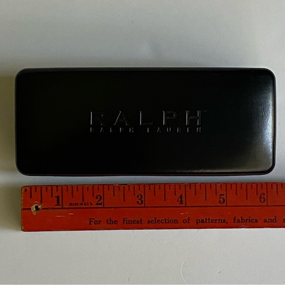 Ralph Lauren Black Eyeglasses Case Hard Clamshell Glasses Rectangle Holder - Picture 8 of 13
